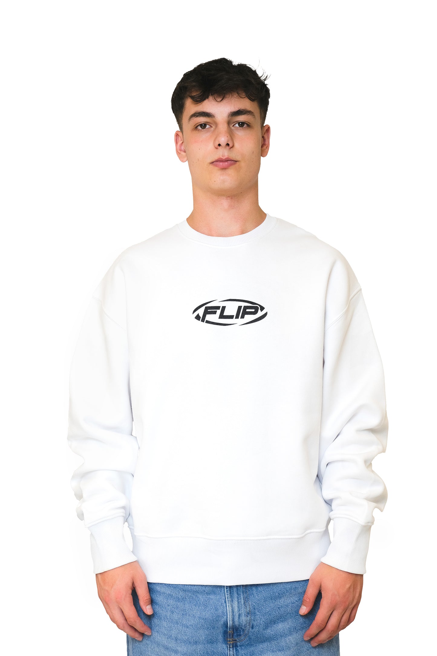 FLIP Logo Sweater Weiß